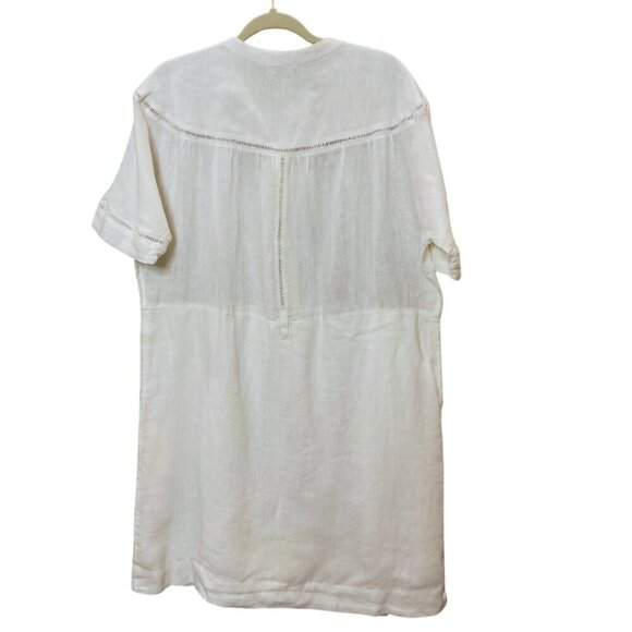 Faherty 100% Linen Shirt Dress size large - Picture 2 of 8